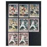 LOT OF 8 - 1978 MLB TOPPS YANKEES STARS CARDS