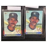 LOT OF 2 - 1985 MLB DONRUSS DON MATTINGLY CARDS
