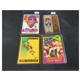 LOT OF 4 SPORTS CARDS - NFL, MLB (2) & NHL