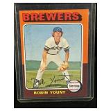 1975 TOPPS ROBIN YOUNT MLB ROOKIE CARD