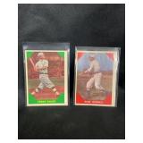 LOT OF 4 - 1960 MLB FLEER CARDS