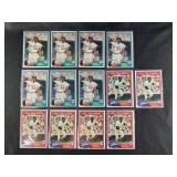 LOT OF 13 - 1981 MLB TOPPS STARS BASEBALL CARDS