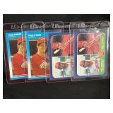 LOT OF 4 MLB CARDS - (2) 1986 FLEER PAUL O