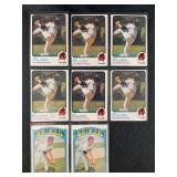 LOT OF 8 - 1972-1973 MLB TOPPS JIM PALMER