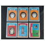 LOT OF 6 - 1972 MLB TOPPS AWARD CARDS