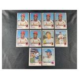 LOT OF 10 - 1973 MLB TOPPS STARS BASEBALL CARDS