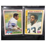 1978 NFL TOPPS TONY DORSETT ROOKIE CARD & 1981
