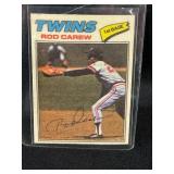 1977 CLOTH MLB TOPPS ROD CAREW CARD