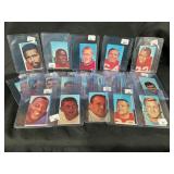 LOT OF 34 - 1969 GLENDALE NFL STAMPS