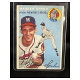 1954 MLB TOPPS WARREN SPAHN H.O.F. #20 CARD