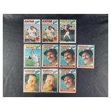 LOT OF 10 - 1977 MLB TOPPS STARS BASEBALL CARDS