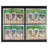 LOT OF 4 - 1972 MLB TOPPS LEADERS BASEBALL CARDS