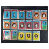 LOT OF 17 - 1972 MLB TOPPS AWARDS CARDS #621-#625