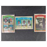 LOT OF 3 - 1972 MLB TOPPS CARDS - 1971 A.L. RBI