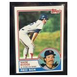 1983 MLB TOPPS WADE BOGGS CARD #498
