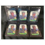 LOT OF 6 - 1987 DONRUSS BARRY BONDS MLB CARDS
