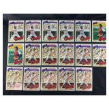 LOT OF 17 - 1980 MLB TOPPS RED SOX STARS CARDS