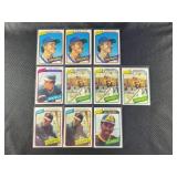 LOT OF 10 - 1980 MLB TOPPS STARS BASEBALL CARDS