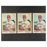 LOT OF 3 - 1978 MLB TOPPS TOM SEAVER CARDS