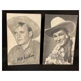 1940 ARCADE EXHIBIT COWBOY CARDS - ROY ROGERS &