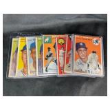 LOT OF 9 - 1954 MLB TOPPS BASEBALL CARDS