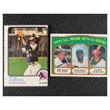 LOT OF 2 - HANK AARON BASEBALL CARDS