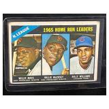 1966 MLB TOPPS 1965 N.L. HOME RUN LEADERS #217