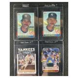 LOT OF 4 MLB DON MATTINGLY BASEBALL CARDS