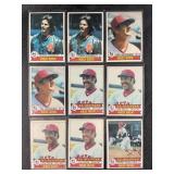 LOT OF 9 - 1979 MLB TOPPS RED SOX STARS CARDS