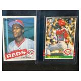 LOT OF 2 -1985 DONRUSS & TOPPS ERIC DAVS MLB CARDS