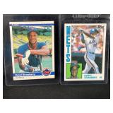 LOT OF 2 - 1984 FLEER & TOPPS DARRYL STRAWBERRY