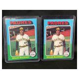 LOT OF 2 - 1975 MLB TOPPS WILLIE MCCOVEY CARD #450