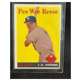 1958 MLB TOPPS PEE WEE REESE CARD