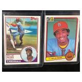 LOT OF 2 MLB WILLIE MCGEE ROOKIE CARDS