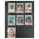 LOT OF 7 - 1978 MLB TOPPS 