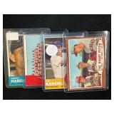 LOT OF 4 - 1962 & 1963 MLB TOPPS BASEBALL CARDS -