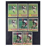 LOT OF 8 - 1976 MLB TOPPS STARS BASEBALL CARDS