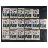 LOT OF 16 - 1977 MLB TOPPS ROBIN YOUNT CARDS