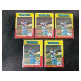 LOT OF 5 - 1975 MLB TOPPS ROD CAREW CARDS #600