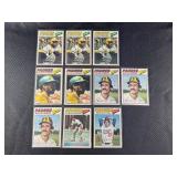 LOT OF 10 - 1977 MLB TOPPS BASEBALL CARDS