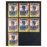 LOT OF 7 - 1975 MLB TOPPS TOM SEWER CARD #370