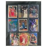 LOT OF 9 - NBA BASKETBALL CARDS