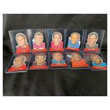 LOT OF 10 - 1968 TOPPS NFL STANDUP CARDS