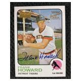 2001 MLB TEAM TOPPS FRANK HOWARD CERTIFIED AUTO-