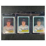 LOT OF 3 - 1981 MLB FLEER FERNANDO VALENZUELA