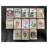 LOT OF 13 - 1970 MLB TOPPS BASEBALL STARS CARDS