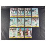 LOT OF 11 - 1978 MLB TOPPS RED