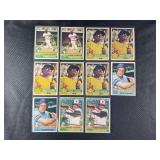 LOT OF 11 - 1976 MLB TOPPS STARS BASEBALL CARDS