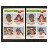 LOT OF 2 - 1977 MLB TOPPS DALE MURPHY ROOKIE CARD