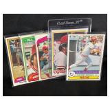LOT OF 5 - 1978-1981 MLB JOHNNY BENCH CARDS
